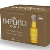 Cerveja Império Gold Long Neck 210ml (Pack com 18)